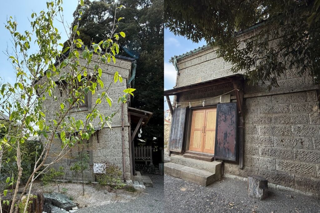 修繕された大正期の石蔵