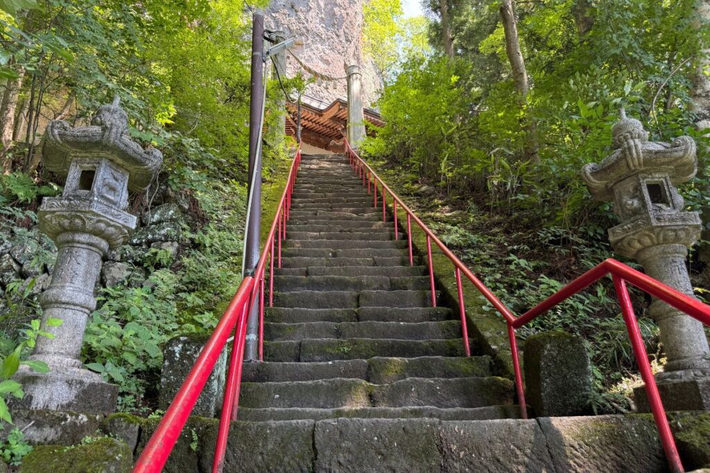中之嶽神社の手前の風景