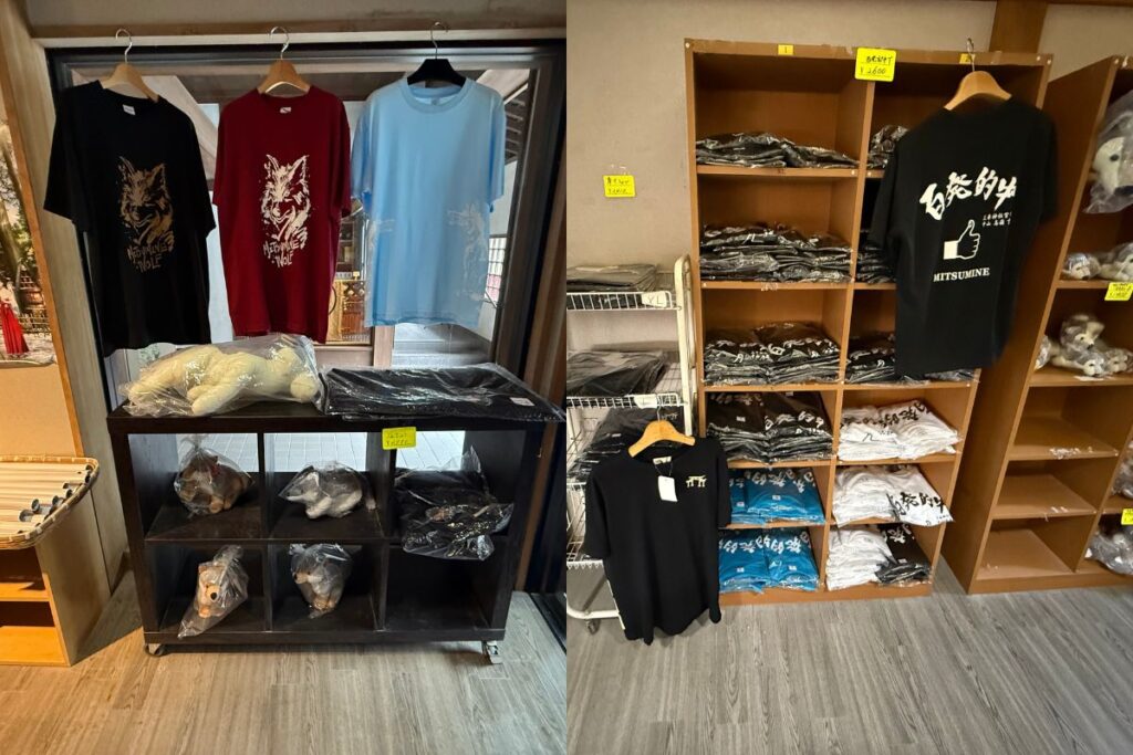 狼モチーフのTシャツ