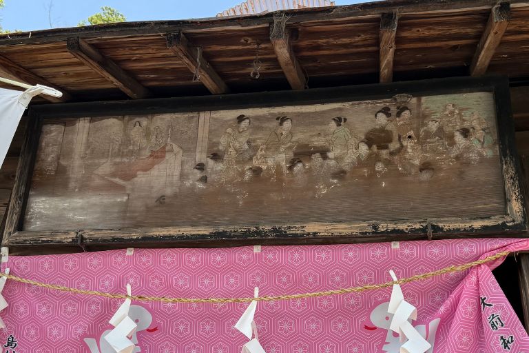 境内に掲げられた額絵