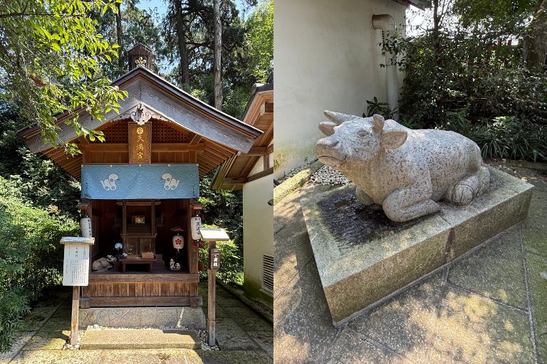 天満宮と撫で牛